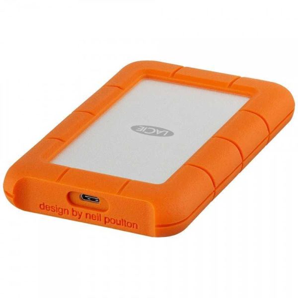 Lacie Rugged 2TB USB-C USB3.0 - Ekstern harddisk