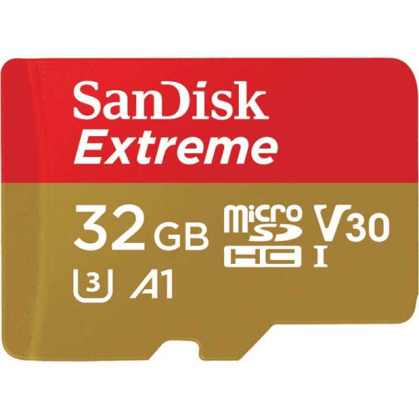 SANDISK MicroSDHC Extreme 32GB 100MB/s A1 C10 V30 UHS-I U3