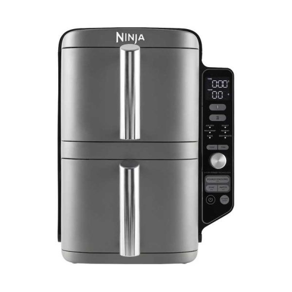 Ninja SL400EU Double Stack XL Airfryer 2.47kW Grå + 2 Gratis valgfri gaver